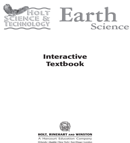 HOLT Interactive Earth Science